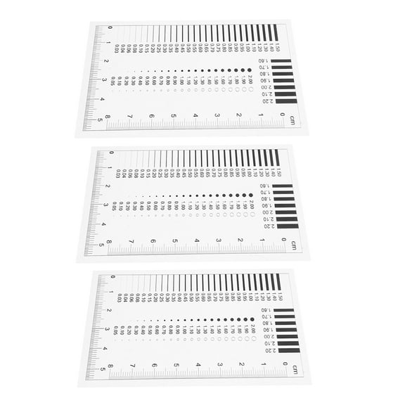 TAILTOSS High Precision Crack Width Ruler Plastic Measurement Tool for Various Industries 3Pcs
