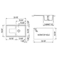 thumbnail image 2 of Pemberly Row 34" Single Bowl Granite Composite Kitchen Sink w/ Drainboard, 2 of 9
