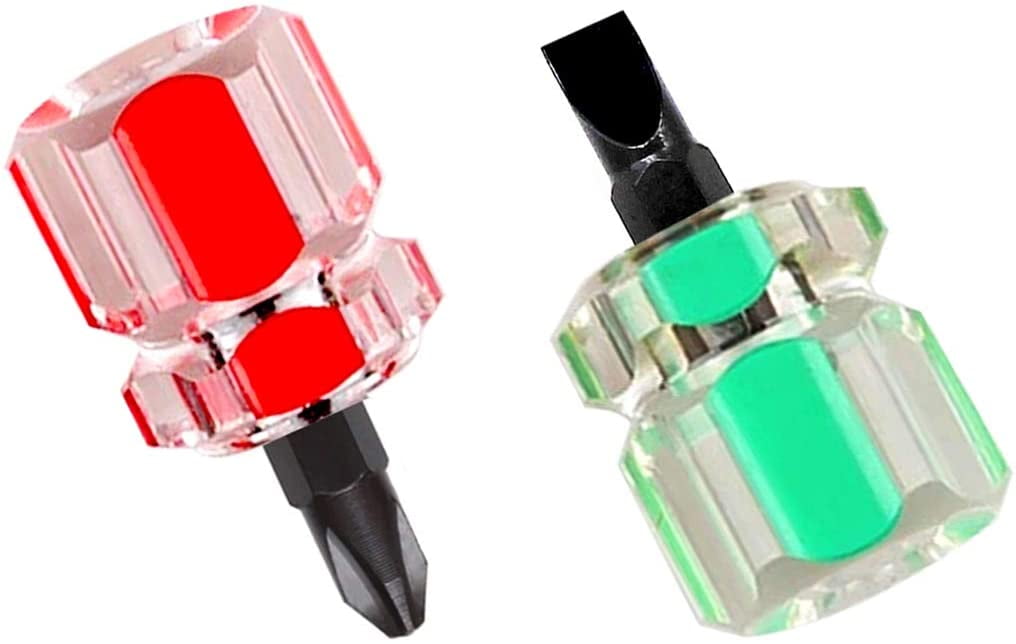 Sewing machine screwdriver ultra short screwdriver tool one flat head and one Phillips