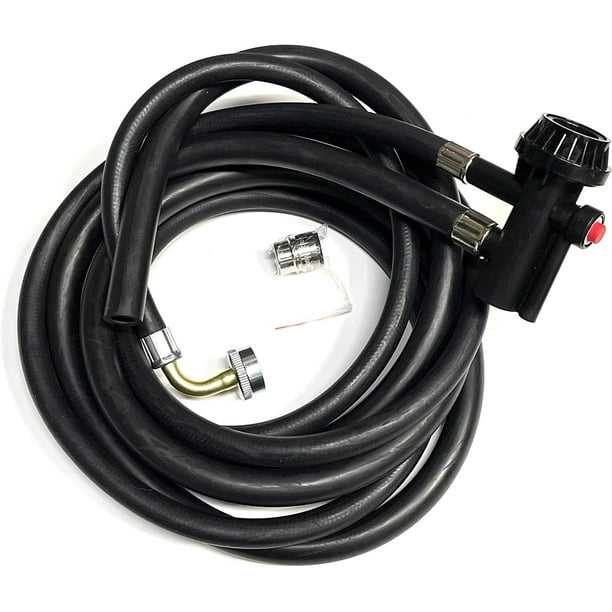 Khorne 8FT GE Portable Dishwasher Fill & Drain Hose Assembly WD24X10066 w/Faucet Adapter