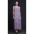 thumbnail image 2 of Bimba Robe Longue en Rayonne Imprimée Florale pour Femmes Chic Bohème Été Maxi Plage-Moyenne, 2 of 4