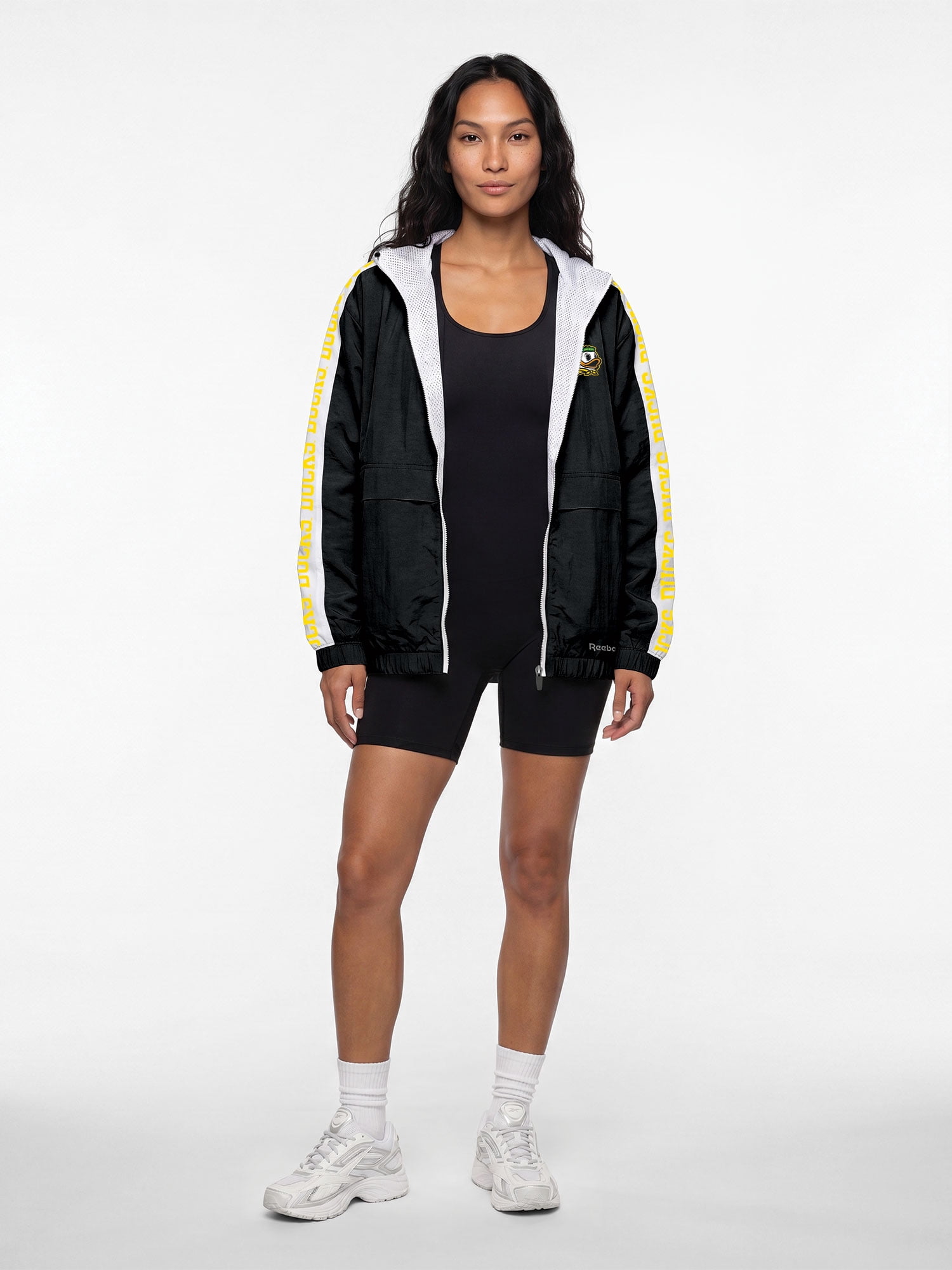 Oregon Ducks Reebok Womens Colorblocked Full Zip Jacket