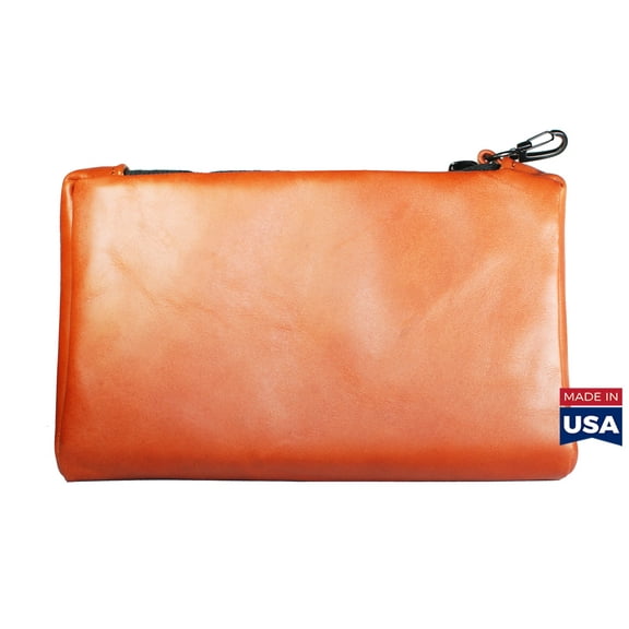 TPK Valuables Pouch - Bourbon Red, Premium Full Grain Leather