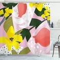 thumbnail image 1 of Ambesonne Modern Floral Shower Curtain, Summer Fruits Flowers, 69"Wx70"L, Pale Pink Multicolor, 1 of 3
