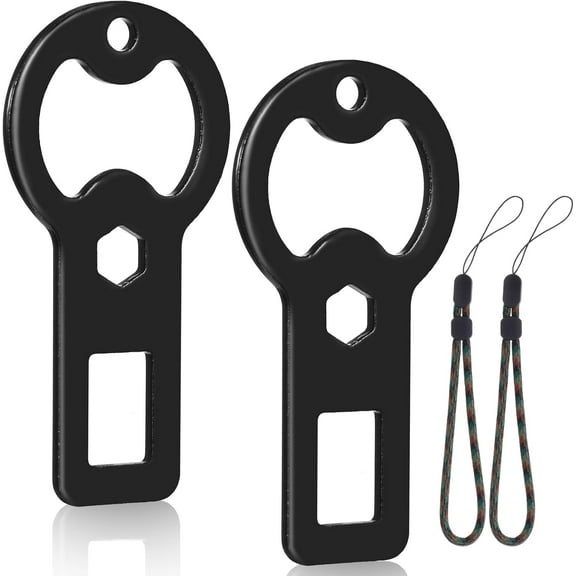 LZLINGMEI 2 Pack Stainless Steel Beer Bottle Opener With Paracord Lanyard, Flat Bottle Opener Bulk, Funny Personalized Bottle Opener for Kitchen Bar and Party Tools