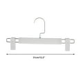 thumbnail image 5 of Unique Bargains 4 Pcs Pants Hanger with Clips Durable Flat Hook Garment Hanger White, 5 of 5