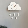 thumbnail image 3 of FANTADOOL Nordic Style Cartoon Cloud Elephant Clock For Children Room Cute Wall Clock Home Decoration, 3 of 5