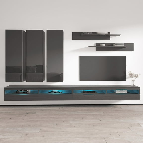 Fly E 35TV Wall Mounted Floating Modern Entertainment Center