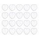 thumbnail image 1 of Uxcell 20 Pcs Moldes de llaveros de resina en forma de corazón, kit de moldes de silicona epóxica con agujero para colgantes de llaveros y joyería, 1 of 5