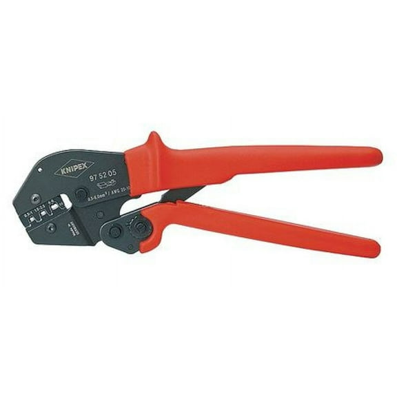 Knipex 97-52-05 Crimping Pliers w/ Lever Transmission - non-insulated, open plug-type connectors AWG 20-10