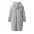 thumbnail image 5 of jsaierl Onesie Shorts Pajamas for Women Bear Cartoon Onesise Sleepwear Cute Sherpa Fleece Hooded Short Jumpsuit Romper Christmas Pajamas, 5 of 7