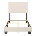 thumbnail image 3 of CorLiving Celeste Off-White Boucle Fabric Upholstered Adult Bed with Headboard, Box Spring Required, 3 of 8