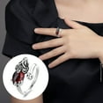 thumbnail image 4 of Anillo Feng Shui Pixiu Mani Mantra Protección Anillo De Dedo Riqueza Anillo Amuleto Riqueza Suerte Abierto Ajustable Anillo Budista Joyería Anillo Para Hombres ANGGREK  Otros, 4 of 8