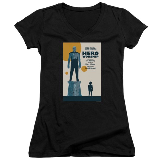 Star Trek Tng Season 5 Episode 11 Junior Women's V-Neck T-Shirt Black
