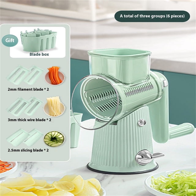 Rallador de Verduras Fiudx Tipo Mandolina 5 Cuchillas Intercambiables