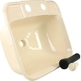 thumbnail image 3 of JR Sink 95361 Single Bowl; Rectangular; 14-1/4 Inch Width x 11-1/2 Inch Depth Cut-Out Dimension; With Faucet Mount; Parchment; Single, 3 of 3