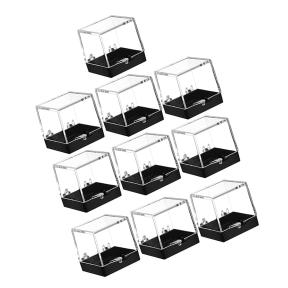 Raindrops 10 PCS Rock Collection Display Presentation Ore Specimen Box
