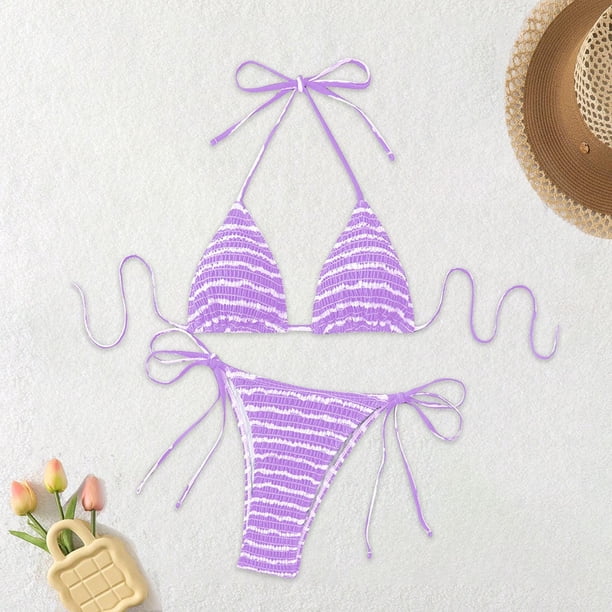 Traje de baño para mujer, moda, cómodo, bikini, traje de baño liso para mujer, conjuntos de bikini, trajes de baño para mujer, conjuntos de bikini para mujer, trajes de baño bikini para mujer