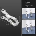 thumbnail image 4 of 6Pcs Metal ClothesPins,Row Cover Clips Stainless Steel Pool Towel Clips,Chair Clips for Beach Towels,Garden Clips, 4 of 5