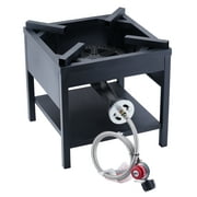 ARC USA 4242S Heavy Duty 200,000 BTU Cast Iron Propane High Pressure Single Burner Portable Camping Outdoor Picnic Stove.