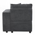 thumbnail image 6 of Grey Right Facing Loose Back Sofa with Tight Seat & 2 Pillows, 6 of 7