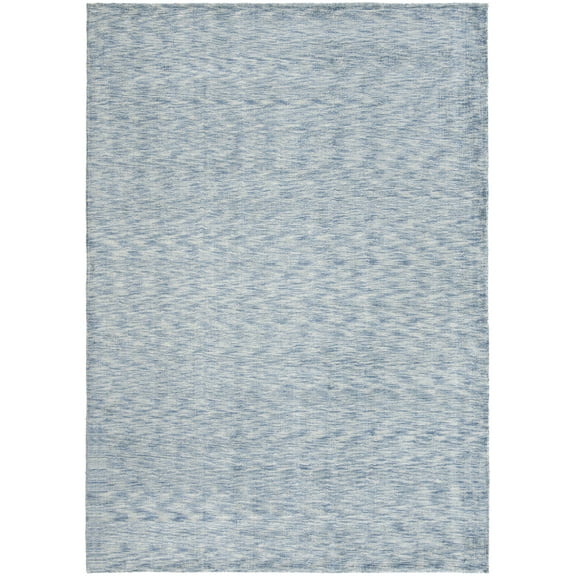 SAFAVIEH Mirage Annandale Solid Area Rug, Blue/Multi, 8' x 10'