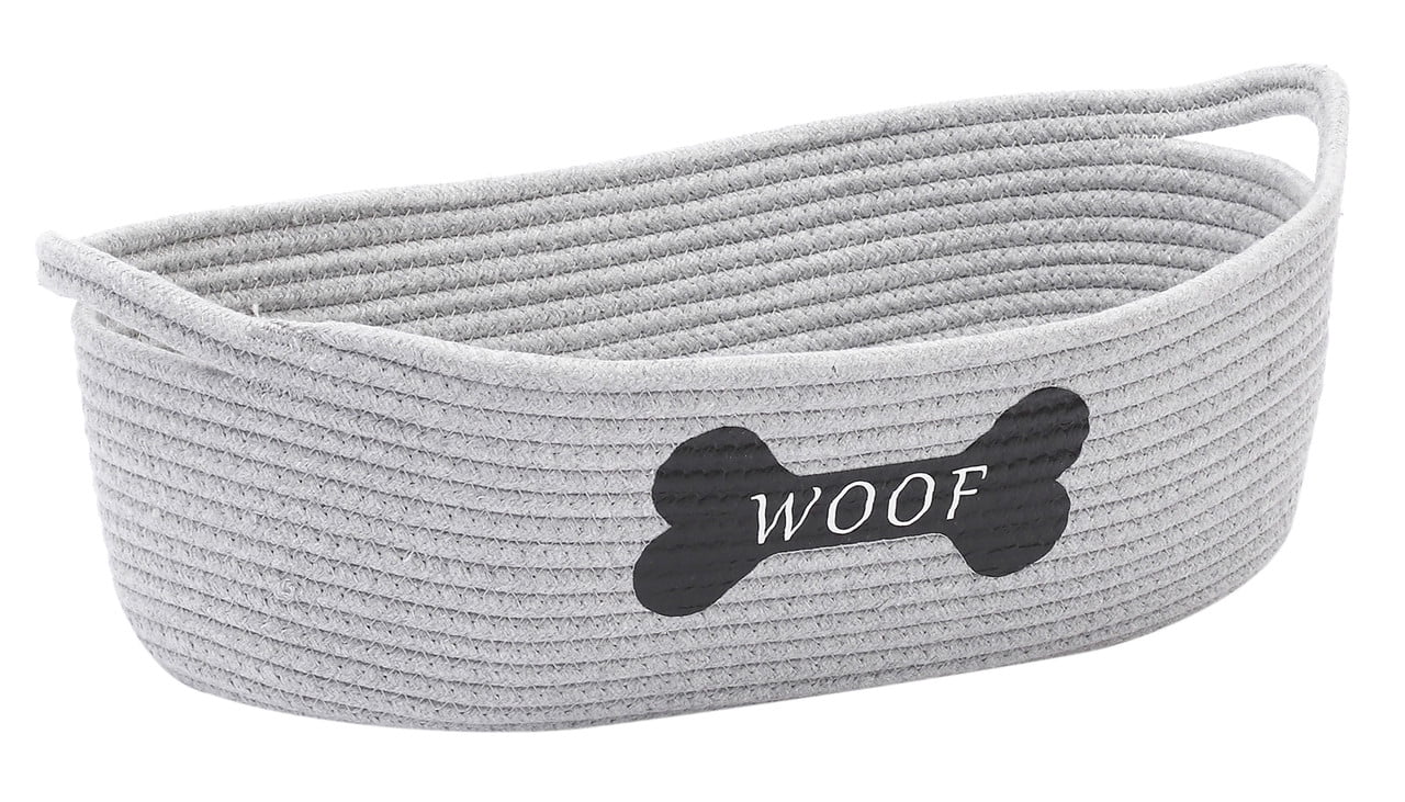 Dog Toy Baskets pet Toy Basket Storage in Small Shallow Stuff bin