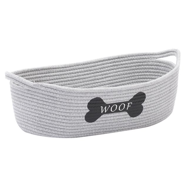 Dog Toy Baskets pet Toy Basket Storage in Small Shallow Stuff bin Perfect for Collect Puppy