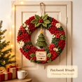 thumbnail image 2 of Christmas Wreath DIY Kit,Christmas Wreath Making Kit for Beginner & Adults, Fabric Craft Kit,DIY Holiday Decor, Handmade Christmas Art Project Gift, 2 of 8