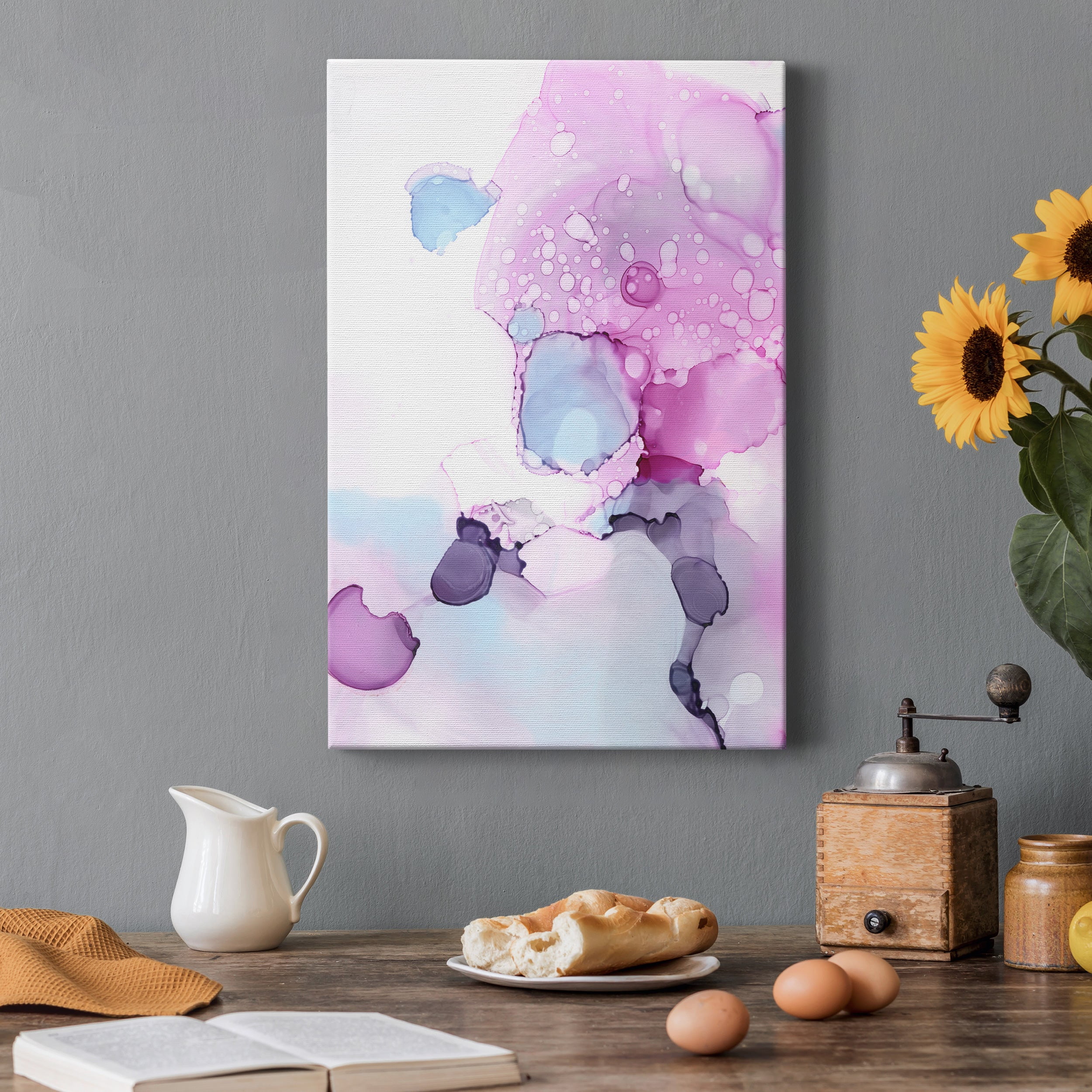 Fluid Magenta IV Premium Gallery Wrapped Canvas - Ready to Hang