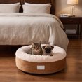 thumbnail image 7 of Pet Villa Cat Dog Bed Removable Cover Winter Warm Cozy Plush Nest for Cats Small Dogs Indoor Rest Sleeping Two Purpose Pet Supplies(L), 7 of 7