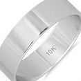 thumbnail image 3 of SZUL Women's 5mm Flat Comfort Fit Wedding Band in 10k White Gold, 3 of 4