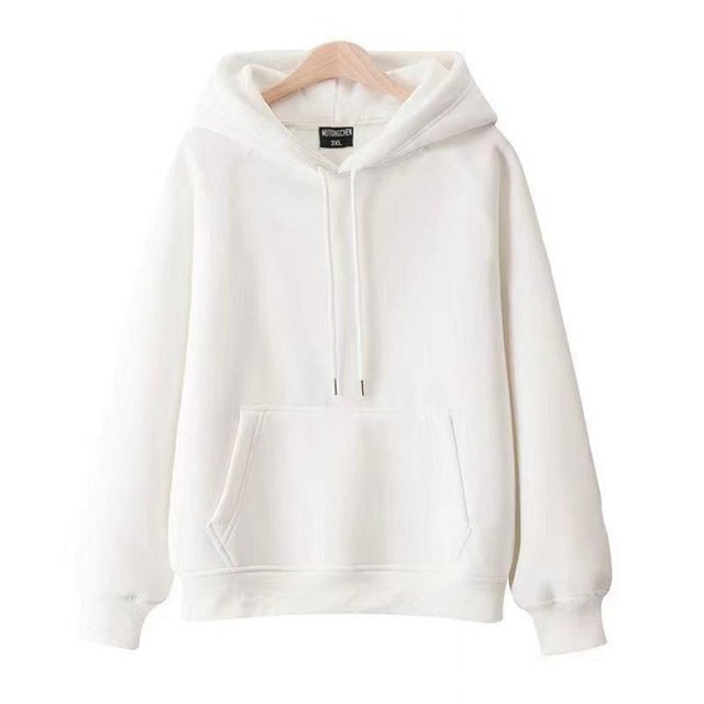 ML 100 Coton Double Couche Chapeau Manches Raglan Sweat à Capuche Femmes Nouveau Pull Uni Ample Printemps Automne Veste à Capuche
