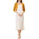 thumbnail image 2 of INSPIRAR CHIC Cárdigan de Encaje Floral para Mujeres con Mangas 3/4, Top Transparente, Amarillo Jengibre, 2XL, 2 of 6