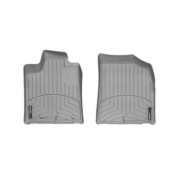 WeatherTech Custom Fit FloorLiners compatible with 2008-2013 Toyota Highlander - 1st Row (Driver & Passenger), Grey