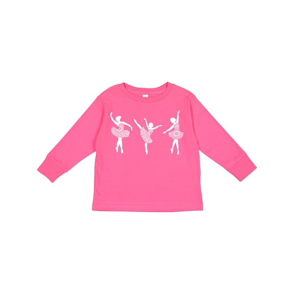 Inktastic Mandala Ballet Dancers Boys or Girls Long Sleeve Toddler T-Shirt