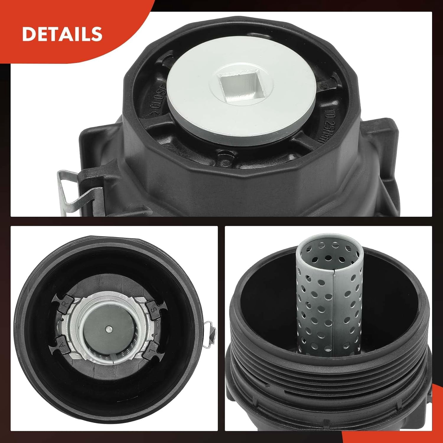 A-Premium Oil Filter Housing Cap Compatible with Lexus GS460 LS460 LS500 LS600h Toyota 4Runner FJ Cruiser Tundra Fits select: 2016 TOYOTA 4RUNNER SR5/LIMITED/SR5 PREMIUM