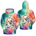 thumbnail image 3 of Funny Watercolor Adorable Chihuahua Peeking Through Torn Paper Effect All Over Print 3D Hoodie Unisex Merch Hoodies Dog Lover Gifts Idea - 00026, 3 of 6