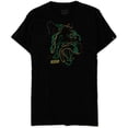 thumbnail image 1 of KRSP. Camiseta con gráfico de neón de Bad Kitty para hombre, negra, grande, 1 of 1