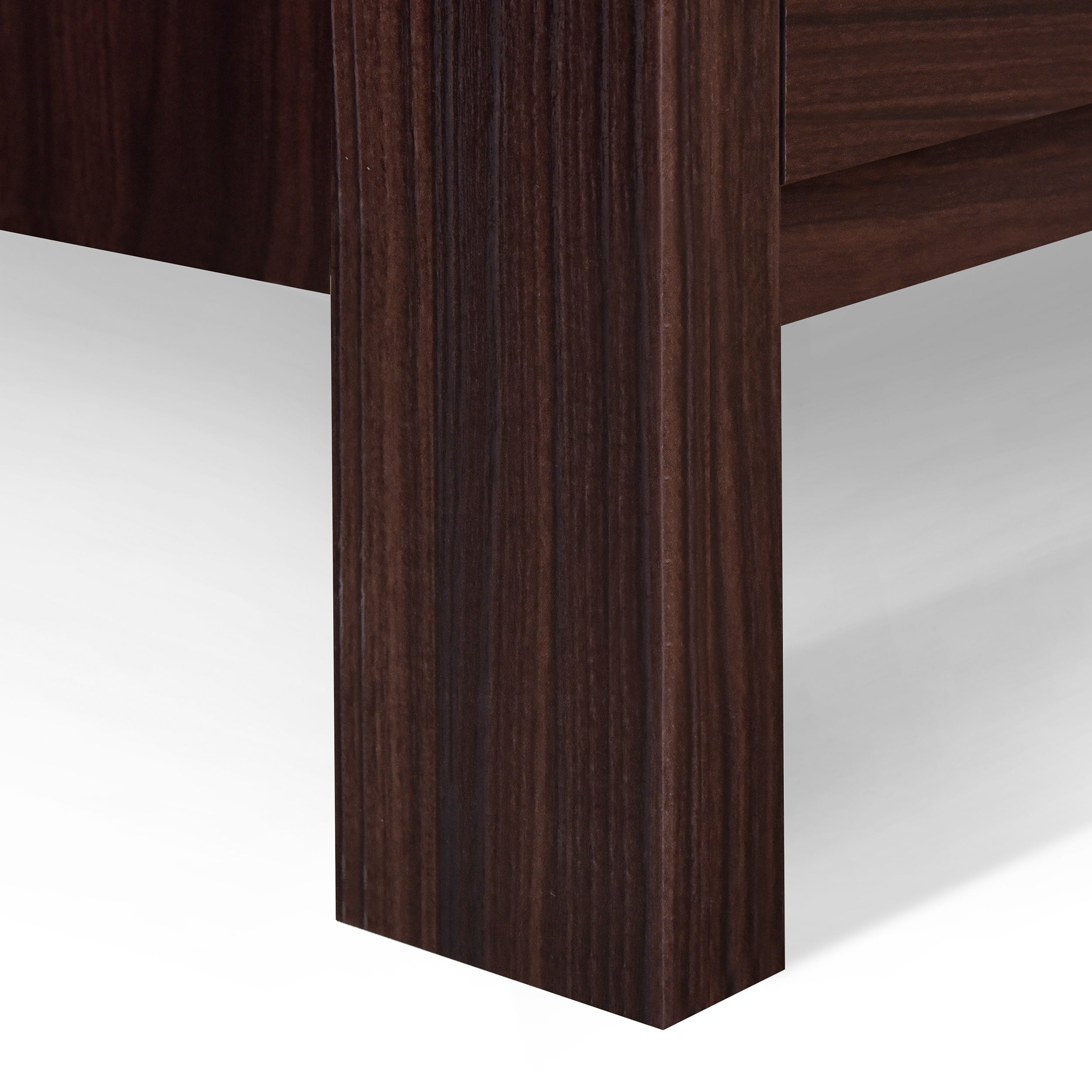 Noble House Hysham 2 Drawer Nightstand, Set of 2, Walnut