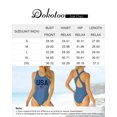 thumbnail image 6 of Dokotoo Women's Modest One Piece Swimsuit Slimming Swimwear Monokini Crisscross Back Athletic Sport Bathing Suits S-XXL, 6 of 6