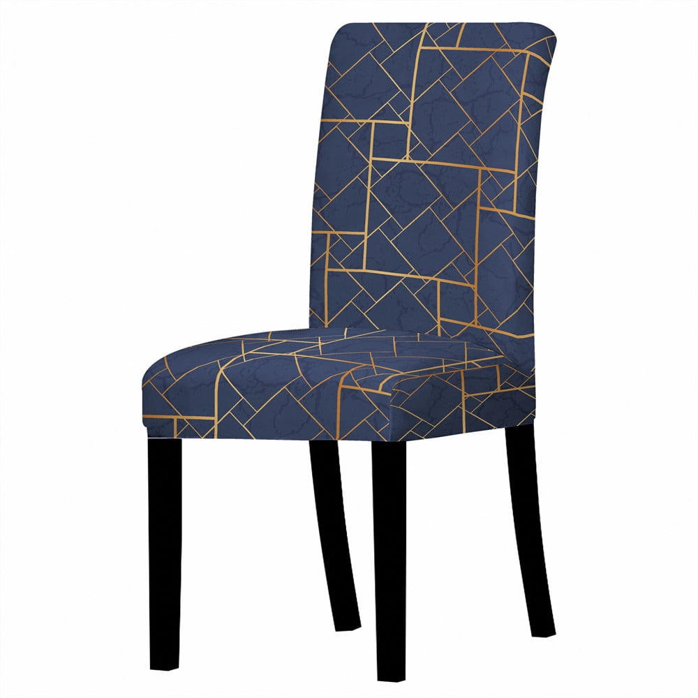 Dining Room Chic Chair Covers Slipcovers 3D Digital Print Stretch Removable Kitchen Chic Chair