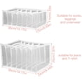 thumbnail image 5 of 2 PCS Wardrobe Clothes Organizer, Jeans Compartment Storage Box 7 Grids Foldable Closet Drawer Organizer for Jeans Trousers Pants T Shirt (2 Sizes), 5 of 7
