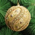 thumbnail image 2 of Christmas Rhinestone Glitter Baubles Balls Xmas Tree Ornaments Sets,Christmas Tree Decorations Dipped In Powder Xmas Bulbs Decorations Ornaments Sets for Christmas Tree New Year,Gold,1 Pcs,3.1",8cm, 2 of 9