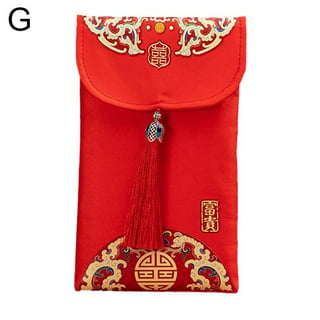 Travelwant 10pcs /Bag Chinese New Year Red Envelopes Chinese Red Pockets Red Chinese Money Envelopes Hong Bao Lucky Money Gift Envelopes for Spring
