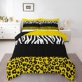 thumbnail image 2 of Erosebridal Cheetah Print Bedding Queen Comforter Set for Kids, Rustic Animals Down Comforter, Zebra Room Decor, Reversible, 2 of 7