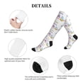 thumbnail image 4 of Honeii Watercolor Gnome Garden Print Sports Compression Socks,Running Crew Socks,Moisture-Wicking Anti-Blister Hiking&Gym Athletic, 4 of 6