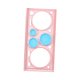 thumbnail image 5 of Regla geométrica multifuncional, plantilla de dibujo geométrico, regla, plantilla para medir, regla, múltiples formas para , Rosado, 5 of 8