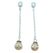 925 Sterling Silver Women Earrings Makes Unique Happy Anniversary Gifts, Pear Shape Fashion Sterling Silver Earrings