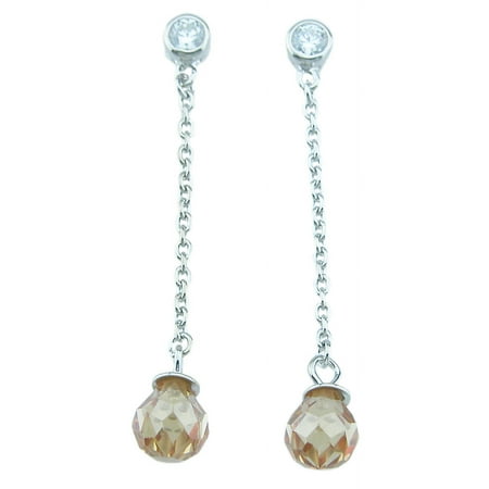 925 Sterling Silver Women Earrings Makes Unique Happy Anniversary Gifts, Pear Shape Fashion Sterling Silver Earrings